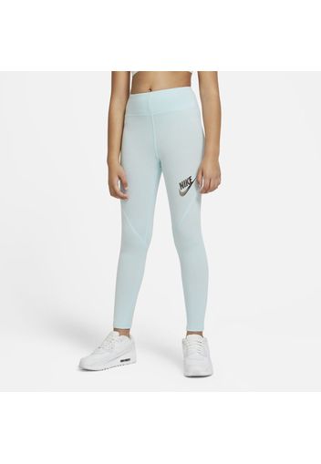 Leggings a vita alta Nike Sportswear Favorites - Ragazza - Blu