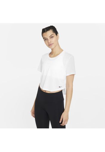 Top Standard Fit a manica corta Nike Dri-FIT One - Donna - Bianco