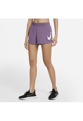 Shorts da running Nike Dri-FIT Swoosh Run - Donna - Viola