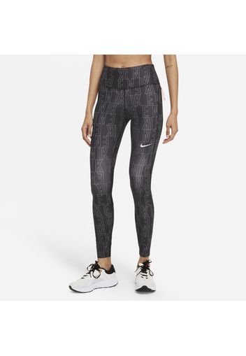 Leggings da running a vita media Nike Dri-FIT Run Division Epic Fast - Donna - Nero