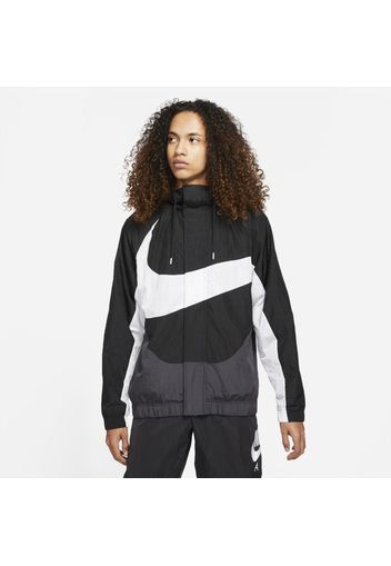 Giacca in tessuto con fodera Nike Sportswear Swoosh - Uomo - Nero