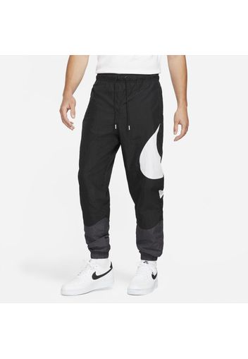 Pantaloni in tessuto con fodera Nike Sportswear Swoosh - Uomo - Nero