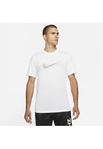 T-shirt con grafica Nike Pro Dri-FIT - Uomo - Bianco