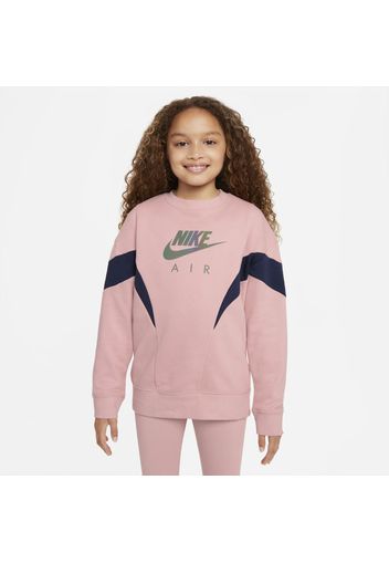 Felpa in French Terry Nike Air - Ragazza - Rosa