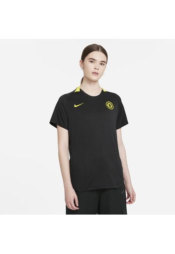 Maglia da calcio a manica corta Nike Dri-FIT Chelsea FC - Donna - Nero