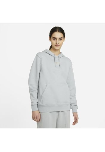 Felpa pullover in fleece con cappuccio Nike Sportswear - Donna - Grigio