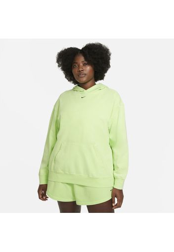 Nike Plus Size - Felpa délavé con cappuccio Sportswear - Donna - Verde