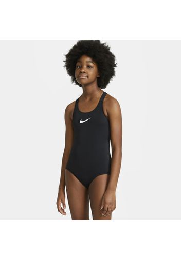 Costume intero con taglio all'americana Nike Essential - Ragazza - Nero