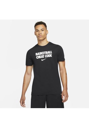 T-shirt da basket Nike Dri-FIT"Cheat Code"- Uomo - Nero