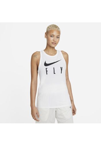 Canotta da basket Nike Dri-FIT Swoosh Fly - Donna - Bianco