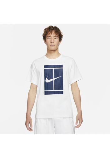 T-shirt da tennis NikeCourt - Uomo - Bianco