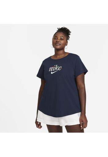 Nike Plus Size - T-shirt Sportswear - Donna - Blu