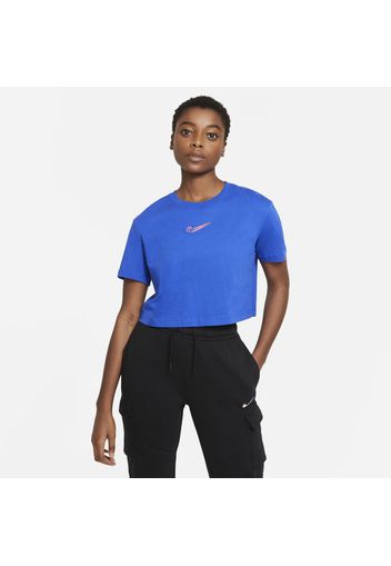 T-shirt ridotta Nike Sportswear - Donna - Blu