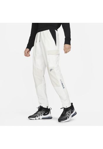 Pantaloni cargo in tessuto Nike Air Max - Uomo - Bianco