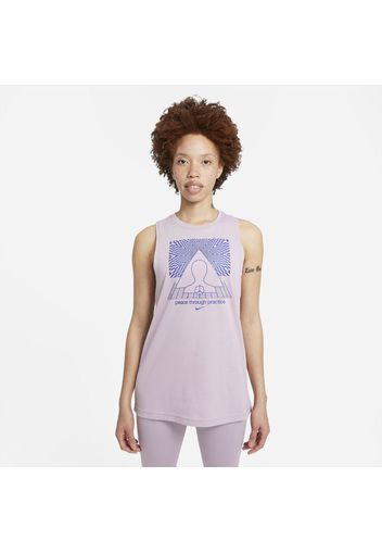 Canotta con grafica Nike Yoga - Donna - Viola