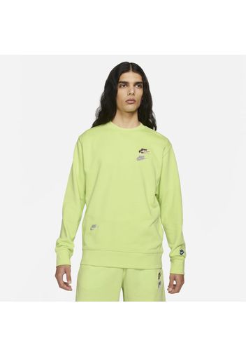 Maglia a girocollo in French Terry Nike Sportswear Essentials+ - Uomo - Giallo