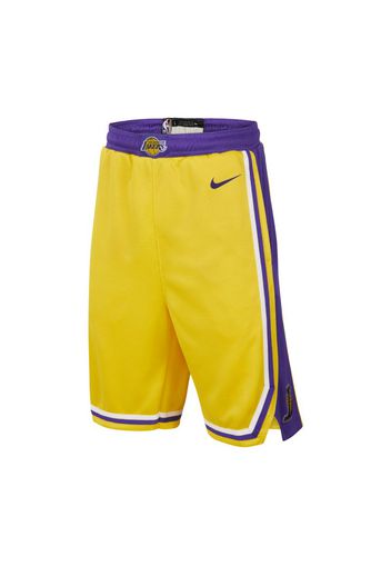 Shorts Los Angeles Lakers Icon Edition Swingman Nike NBA - Ragazzi - Giallo