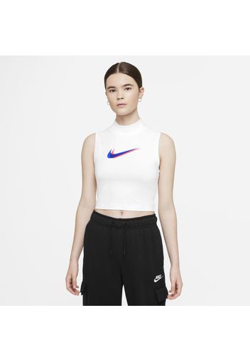 Canotta con collo a lupetto Nike Sportswear - Donna - Bianco