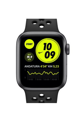 Apple Watch Nike Series 6 (GPS + Cellular) con Nike Sport Band e cassa in alluminio grigio siderale - 40 mm - Nero