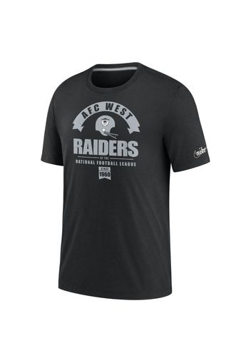 T-shirt Tri-Blend Nike Historic (NFL Raiders) - Uomo - Nero