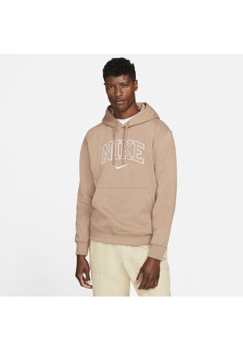 Felpa pullover con cappuccio Nike Sportswear Club - Uomo - Marrone