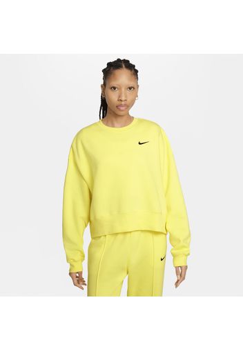 Top corto in fleece Nike Sportswear - Donna - Giallo