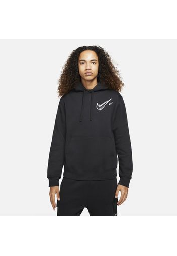 Felpa in fleece con cappuccio Nike Sportswear - Uomo - Nero