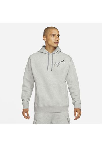 Felpa in fleece con cappuccio Nike Sportswear - Uomo - Grigio