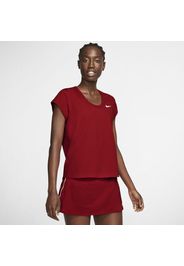 Top da tennis a manica corta NikeCourt Dri-FIT - Donna - Red