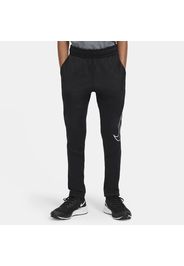 Pantaloni da training affusolati con grafica Nike Therma - Ragazzo - Nero