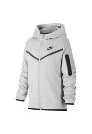 Felpa con cappuccio e zip a tutta lunghezza Nike Sportswear Tech Fleece - Ragazzo - Grigio