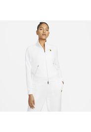 Giacca da tennis con zip a tutta lunghezza NikeCourt - Donna - Bianco