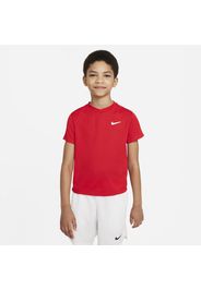 Maglia da tennis a manica corta NikeCourt Dri-FIT Victory - Ragazzo - Rosso