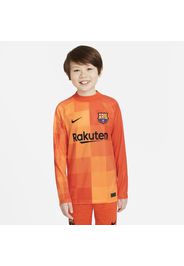 Maglia da calcio a manica lunga F.C. Barcelona 2021/22 Stadium Goalkeeper - Ragazzi - Arancione