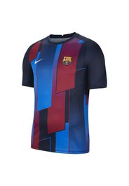 Maglia da calcio pre-partita a manica corta FC Barcelona - Uomo - Blu