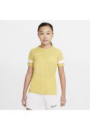 Maglia da calcio a manica corta Nike Dri-FIT Academy - Ragazzi - Giallo