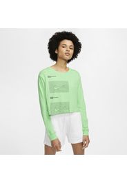 T-shirt corta a manica lunga Nike Sportswear House of Innovation (Paris) - Donna - Verde