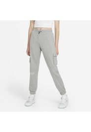 Pantaloni in French Terry Nike Sportswear Swoosh - Donna - Grigio