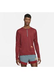 Maglia da trail running con zip a metà lunghezza Nike Dri-FIT - Uomo - Rosso