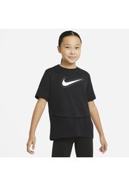 Top da training a manica corta Nike Dri-FIT Trophy - Ragazza - Nero