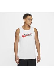 Canotta da training con Swoosh Nike Dri-FIT - Uomo - Bianco