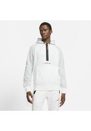 Felpa in fleece con cappuccio e zip a mezza lunghezza Nike Sportswear Air Max - Uomo - Bianco