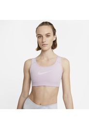 Bra non imbottito con spalline a sostegno medio Nike Dri-FIT Swoosh Icon Clash - Donna - Viola