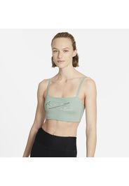 Bra convertibile con imbottitura a sostegno leggero Nike Dri-FIT Indy - Donna - Nero