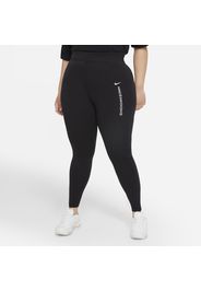 Nike Plus Size - Leggings a vita alta Sportswear Swoosh - Donna - Nero