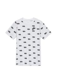 T-shirt stampata Nike Sportswear Script - Ragazzo - Bianco