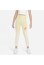 Leggings a vita alta Nike Sportswear Favorites - Ragazza - Giallo