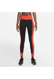 Leggings a 7/8 a vita media Nike Dri-FIT One Luxe Icon Clash - Donna - Nero