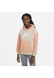 Felpa pullover con cappuccio Nike Sportswear - Ragazza - Marrone