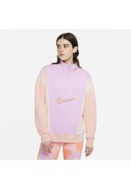 Felpa in fleece con zip a 1/4 Nike Sportswear - Donna - Rosa